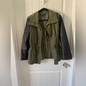 Forever 21 leather sleeve jacket